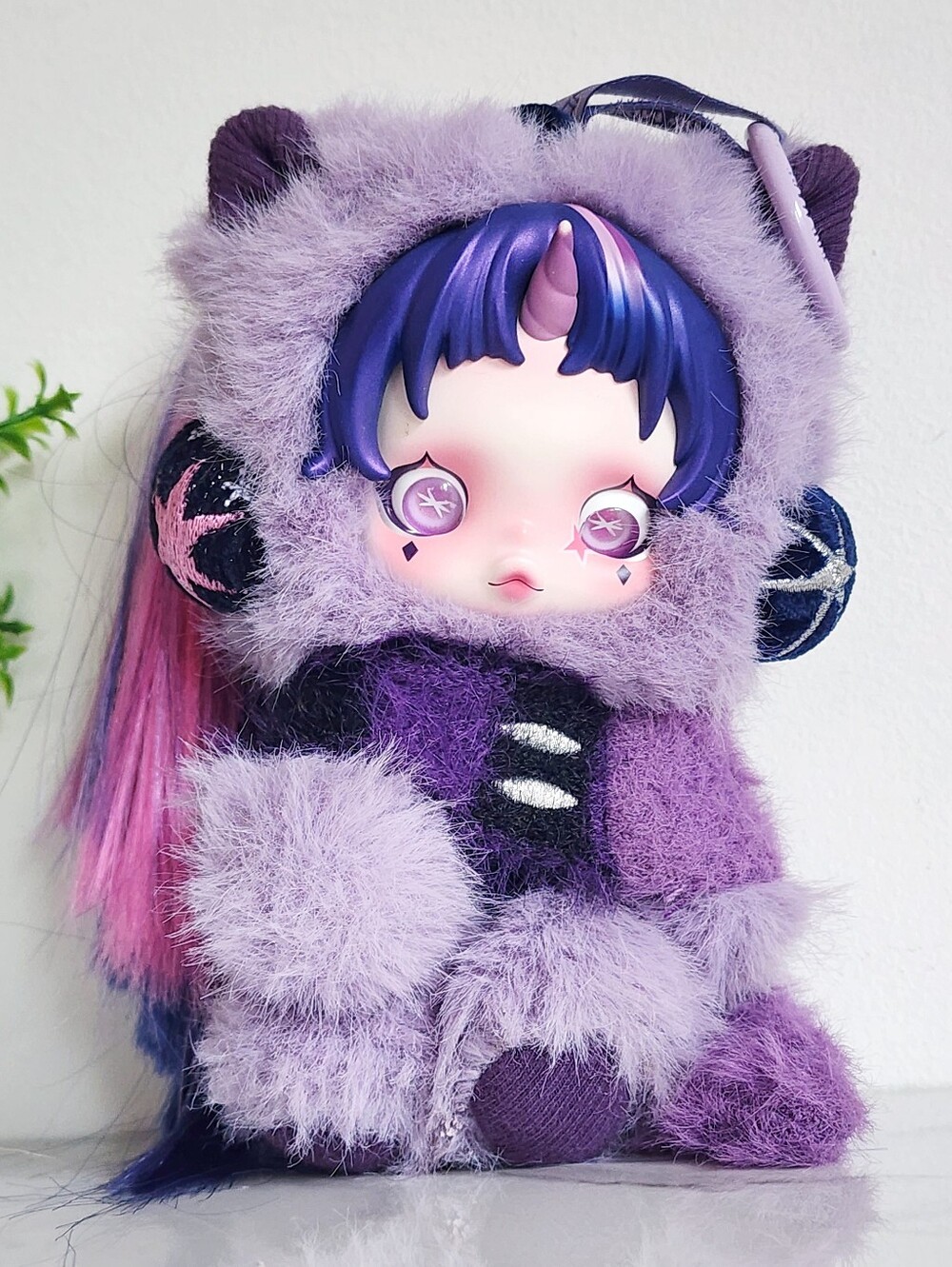 💜 POP MART Skullpanda x My Little Pony Twilight Sparkle Plush Keychain Hasbro